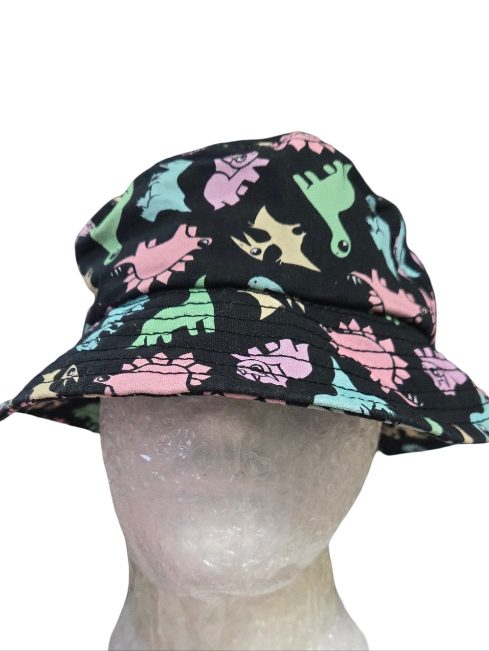Dinosaur Adult Bucket Hat with Pastel Dino Print